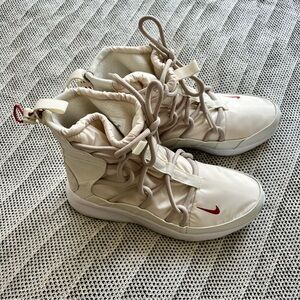 NIKE Tanjun White High-Top Phantom Sneakers Size 8